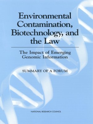 cover image of Environmental Contamination, Biotechnology, and the Law